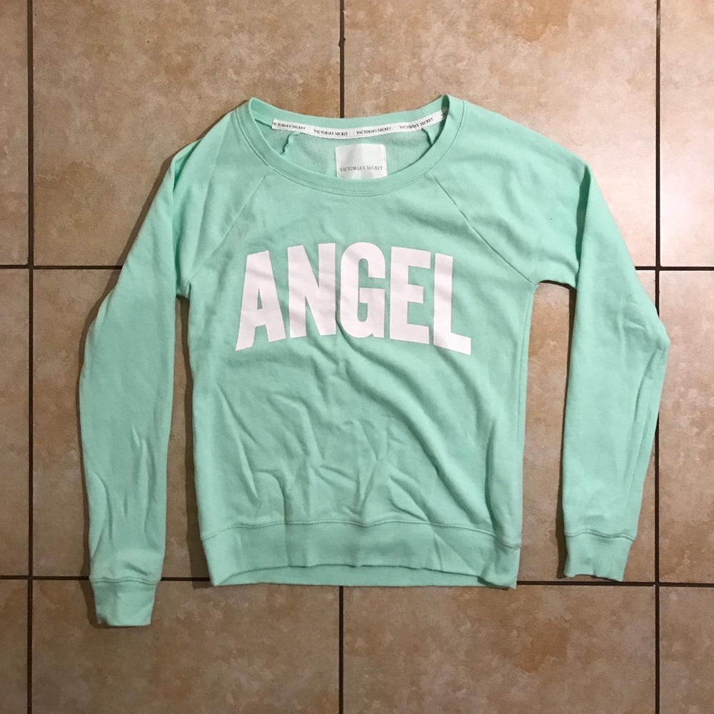Victoria’s Secret Green Angel Pullover Crewneck S